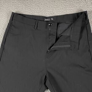 Baubax Travel Dress pants Men's 38x34 Slim Fit Commuter Black Stretch Trousers